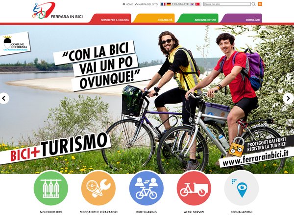 Ferrara in bici riparte con la nuova grafica